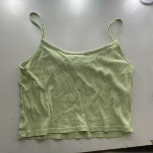lime green cropped pacsun tank!!